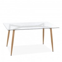 Dining tables glass square modern nordic design