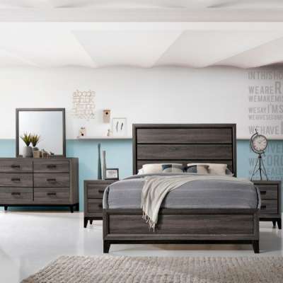 Good selling paper bedroom furniture bedroom set model KATE