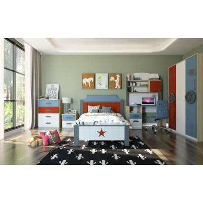 Modern Matt Or High Gloss Wooden Children Bedroom Set Model 6357