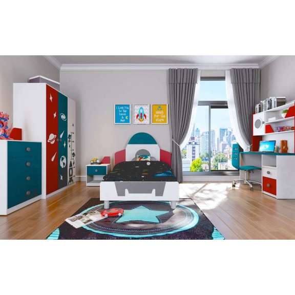 Modern Matt Or High Gloss Wooden Children Bedroom Set Model 6358